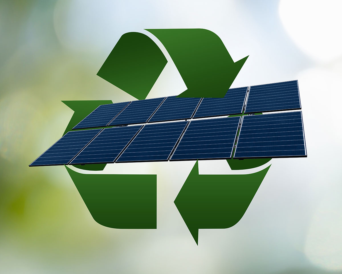 Solar panel recycling