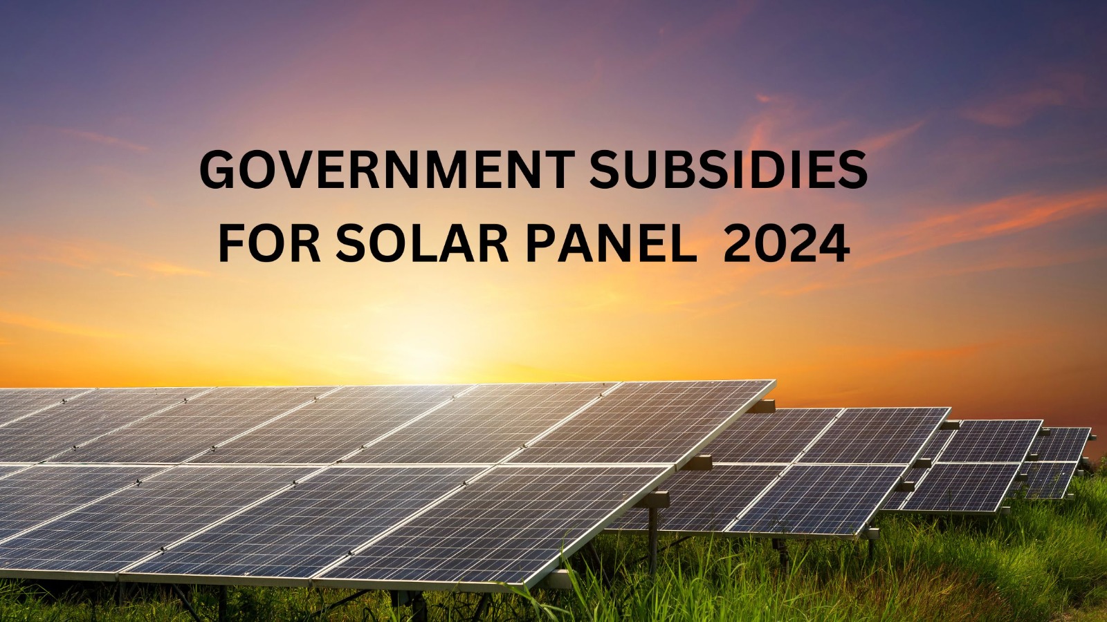 Solar energy subsidies