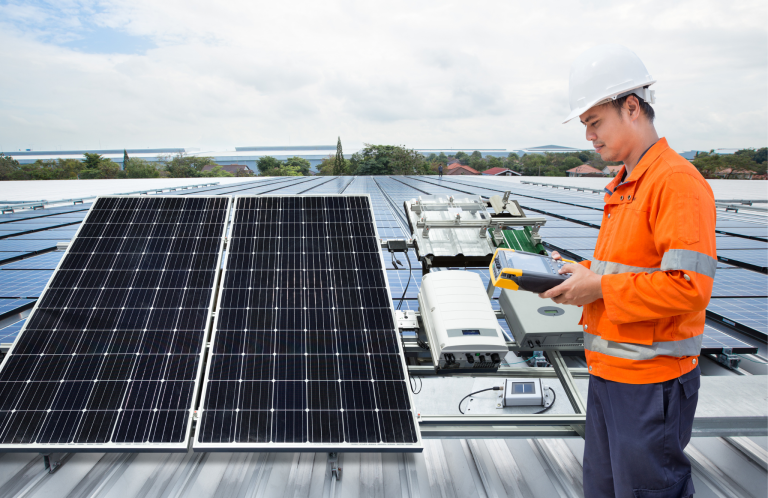 Solar panel maintenance